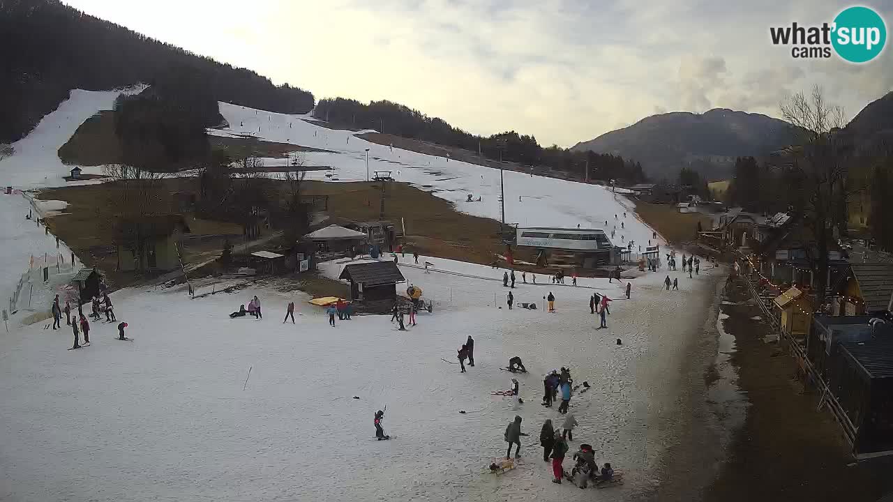 Kranjska Gora kamera Plaža – center dogajanja