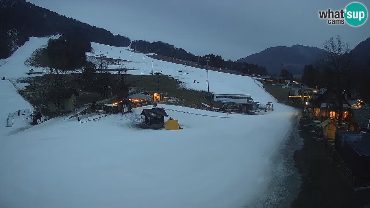 SKI Kranjska Gora webcam – Spiaggia – Piste Kekec e Mojca