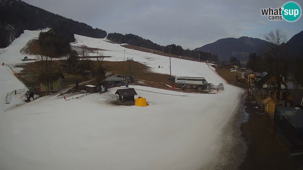 Kranjska Gora kamera Plaža – center dogajanja