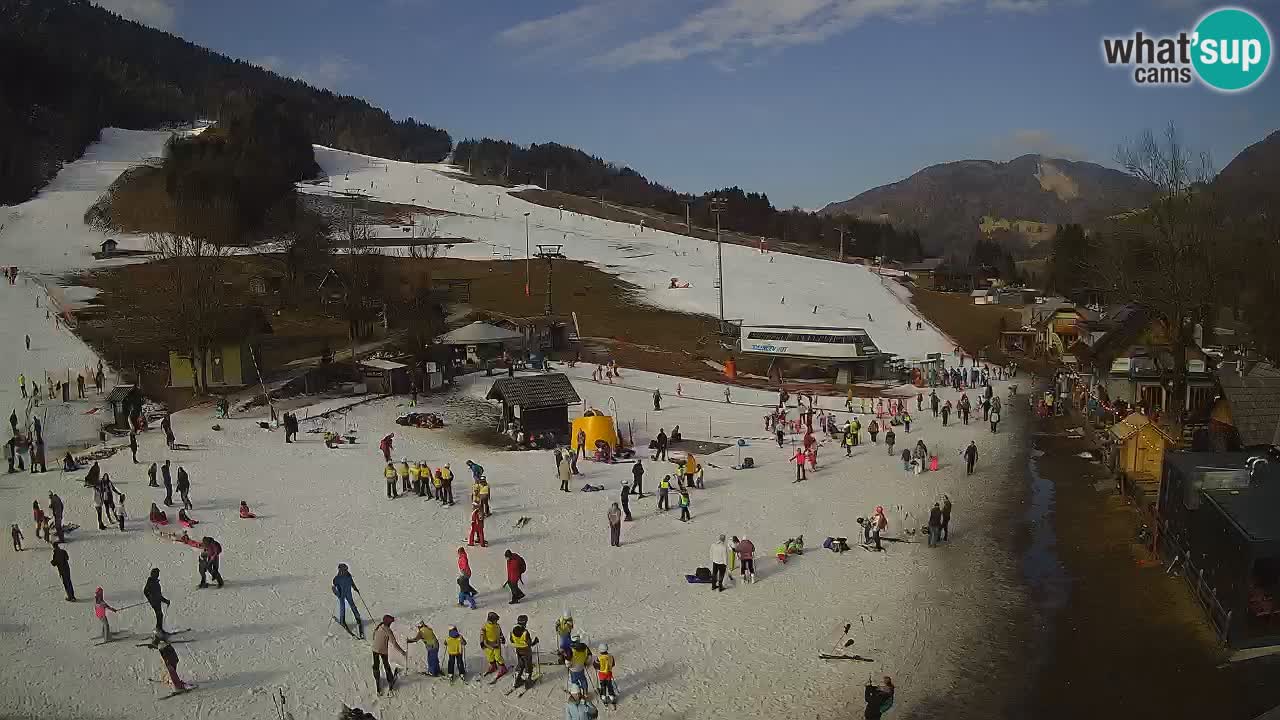 Kranjska Gora kamera Plaža – center dogajanja