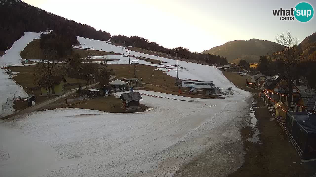 SKI Kranjska Gora webcam – Spiaggia – Piste Kekec e Mojca