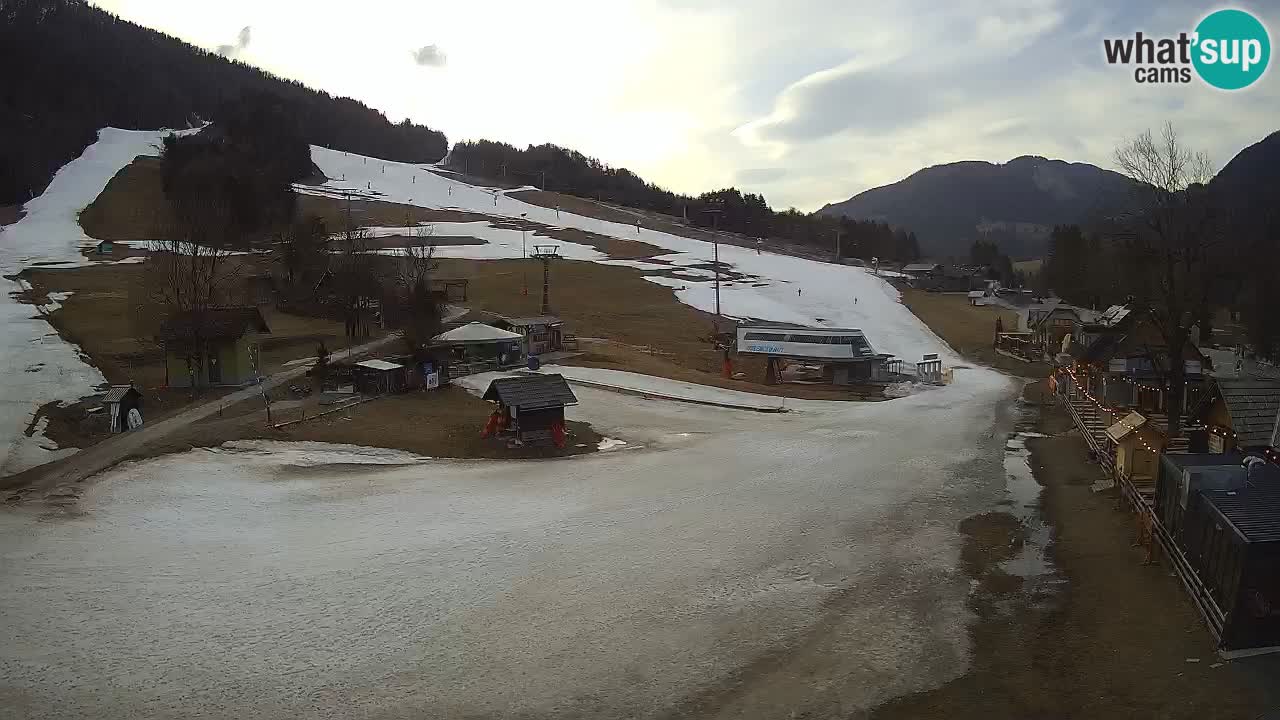 Kranjska Gora kamera Plaža – center dogajanja