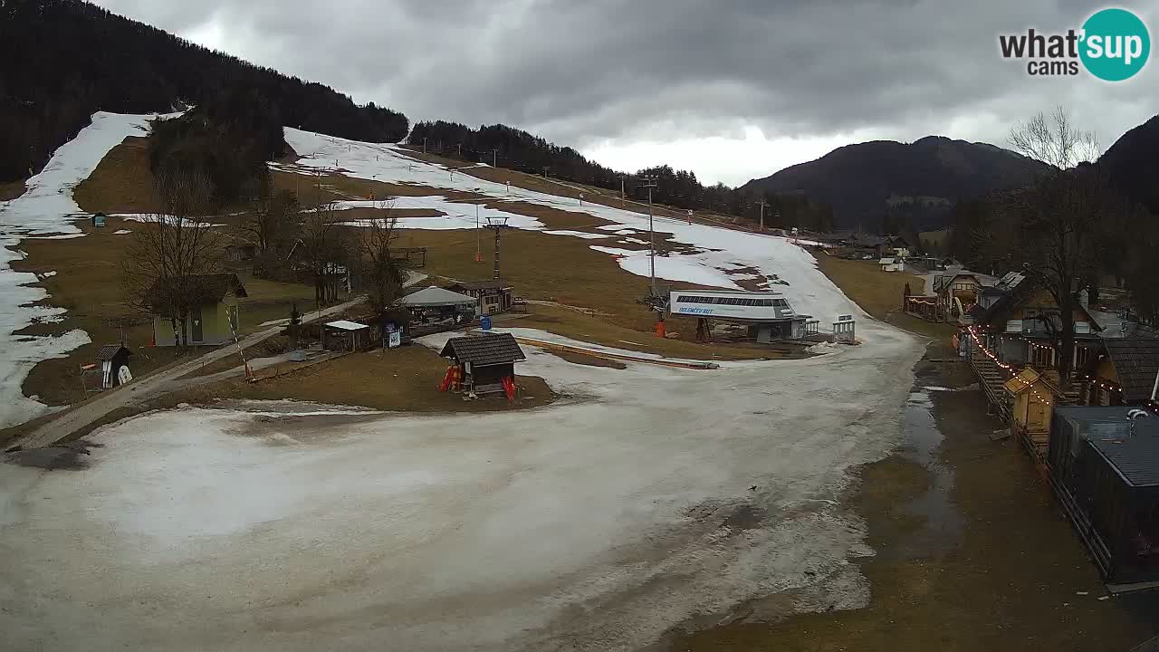 Kranjska Gora kamera Plaža – center dogajanja