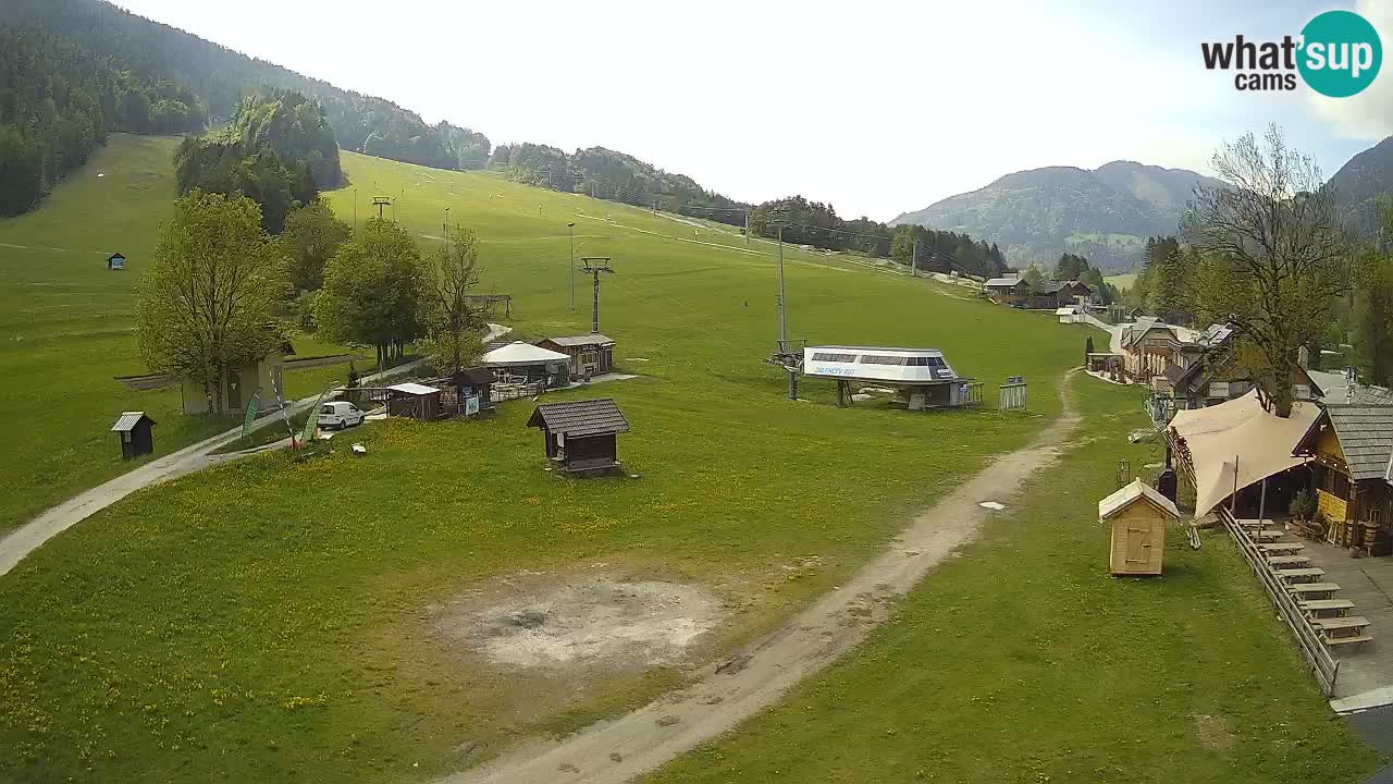 Kranjska Gora kamera Plaža – center dogajanja