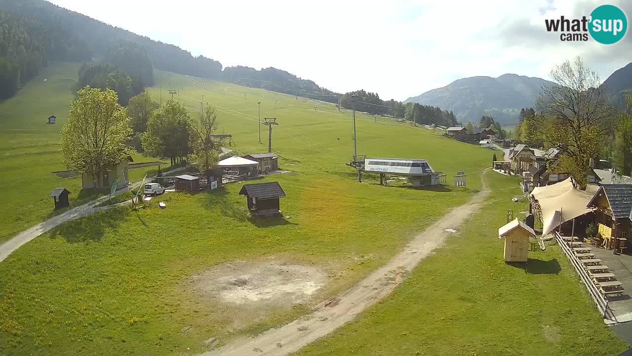Kranjska Gora kamera Plaža – center dogajanja