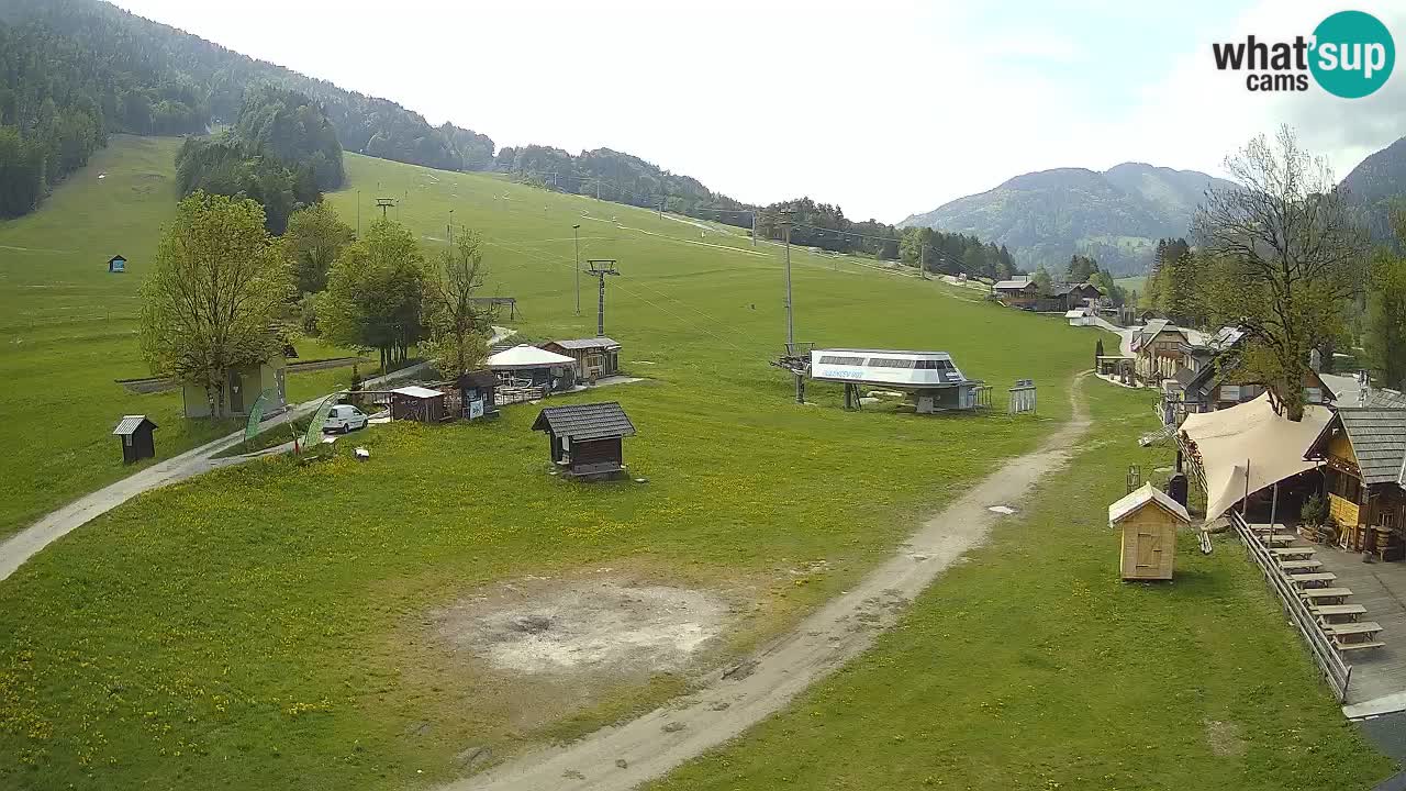 Kranjska Gora kamera Plaža – center dogajanja
