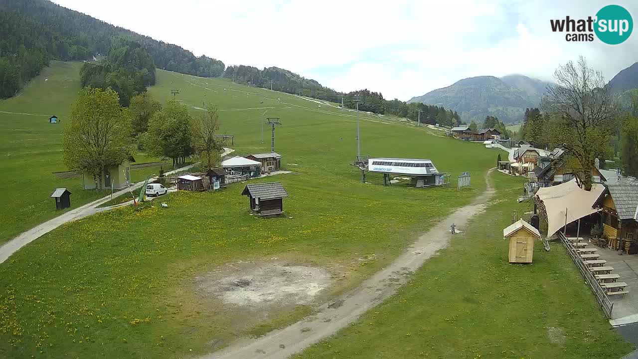 Kranjska Gora kamera Plaža – center dogajanja