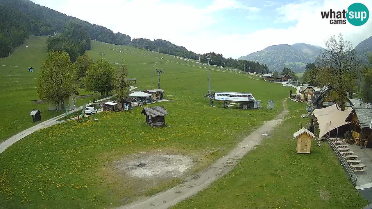 Kranjska Gora kamera Plaža – center dogajanja