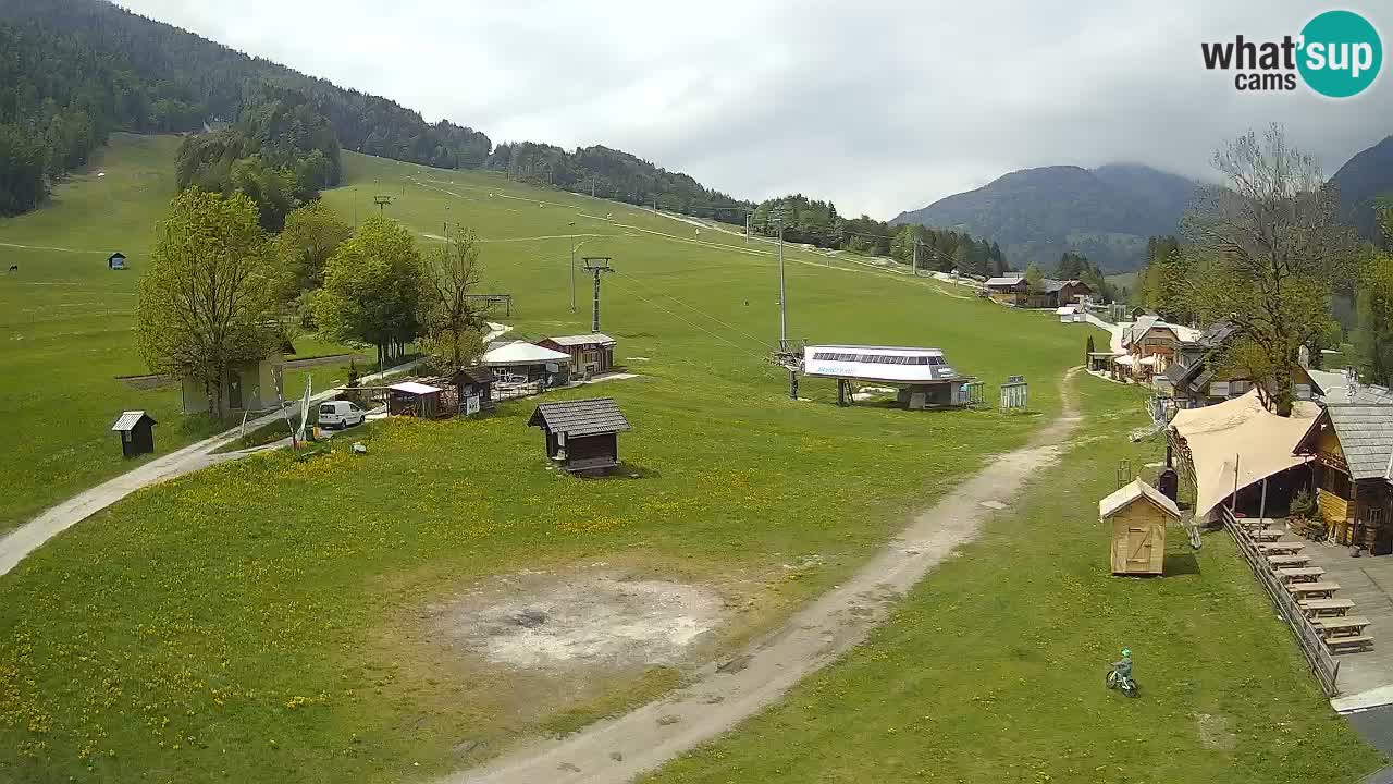 Kranjska Gora kamera Plaža – center dogajanja