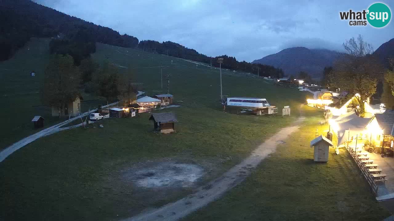 Kranjska Gora kamera Plaža – center dogajanja