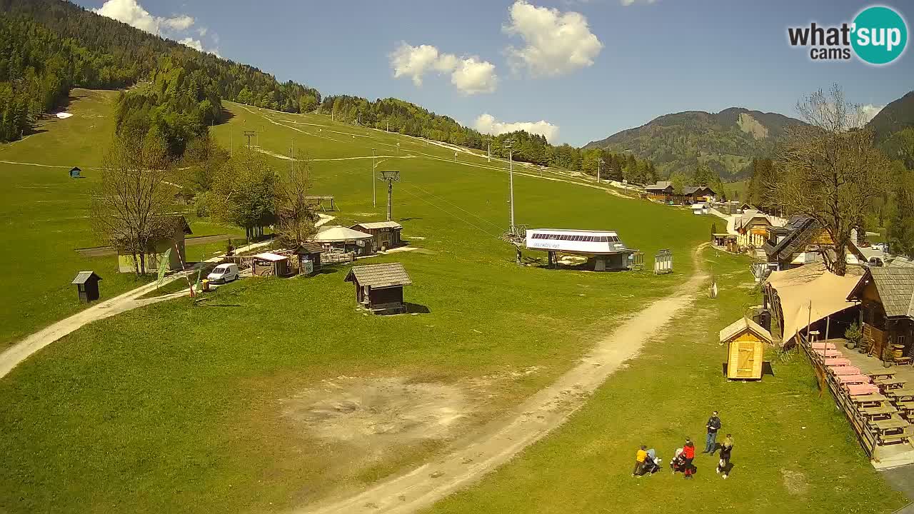 Kranjska Gora kamera Plaža – center dogajanja