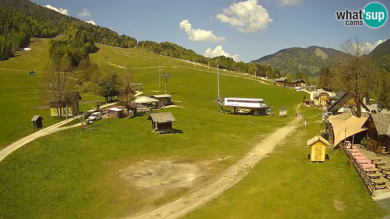 Kranjska Gora kamera Plaža – center dogajanja