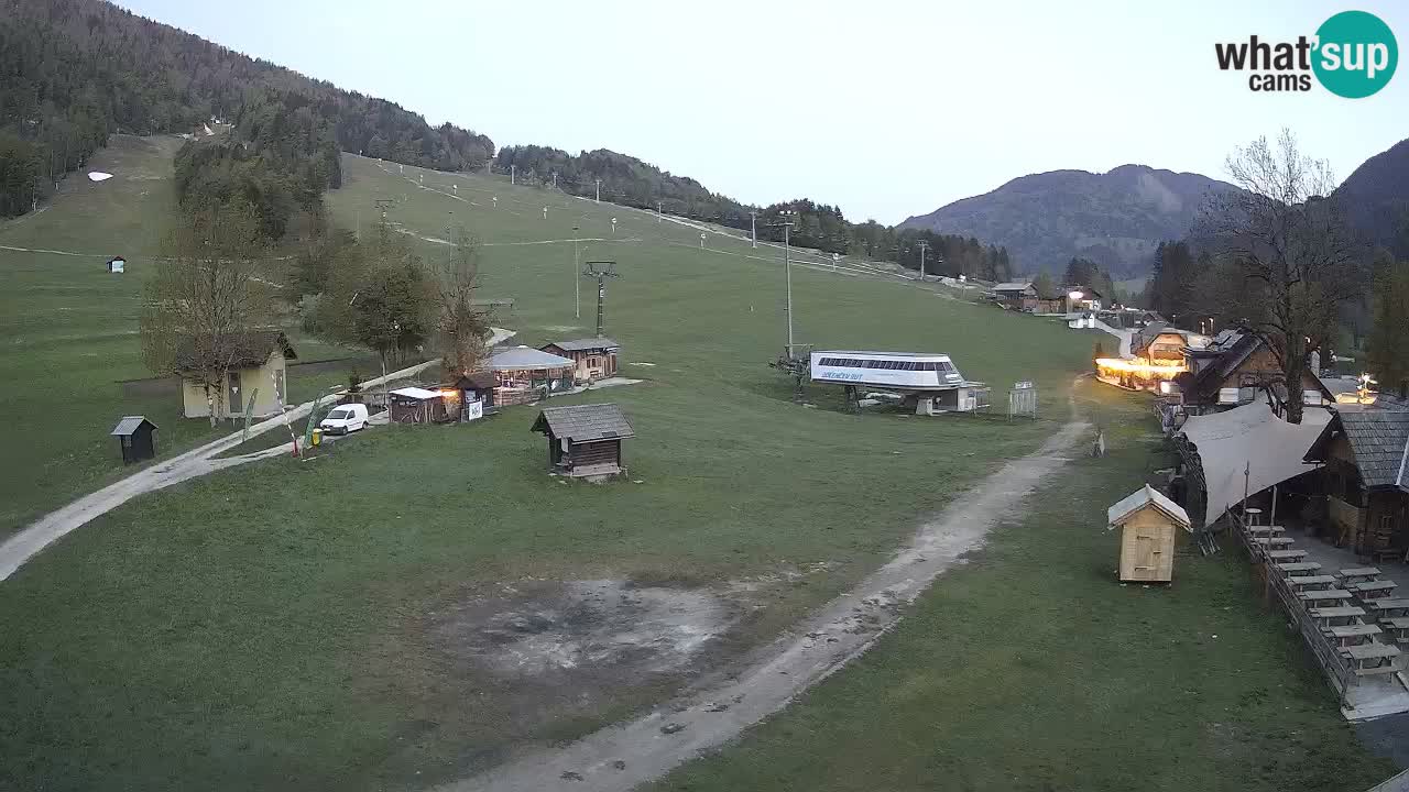 Kranjska Gora kamera Plaža – center dogajanja