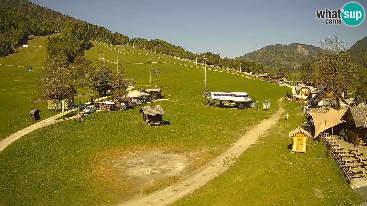 SKI Kranjska Gora webcam – Spiaggia – Piste Kekec e Mojca