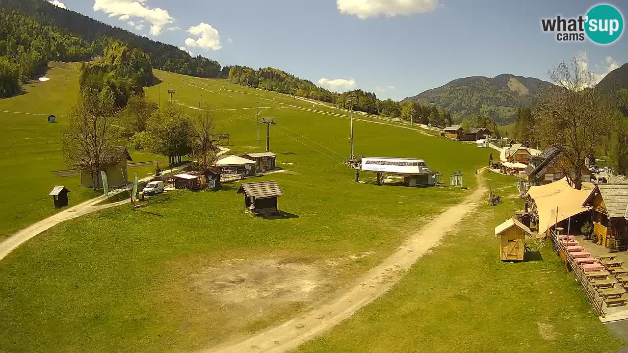 Kranjska Gora kamera Plaža – center dogajanja
