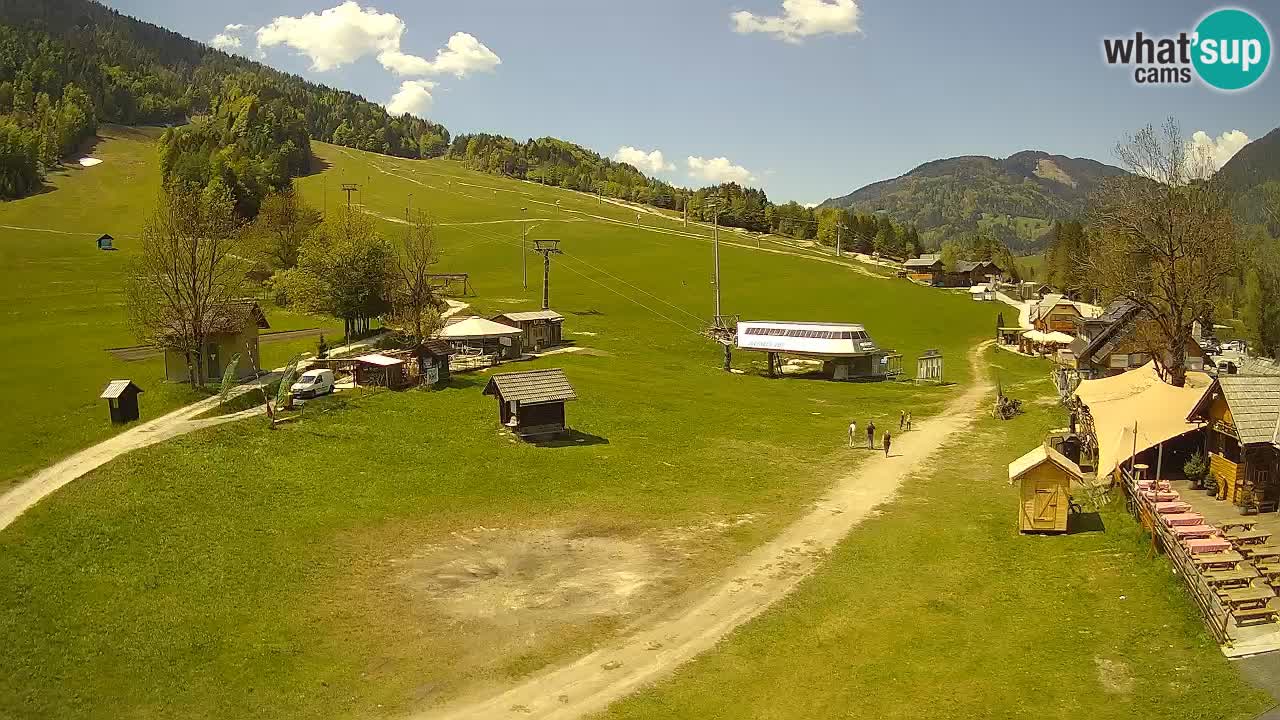 Kranjska Gora kamera Plaža – center dogajanja