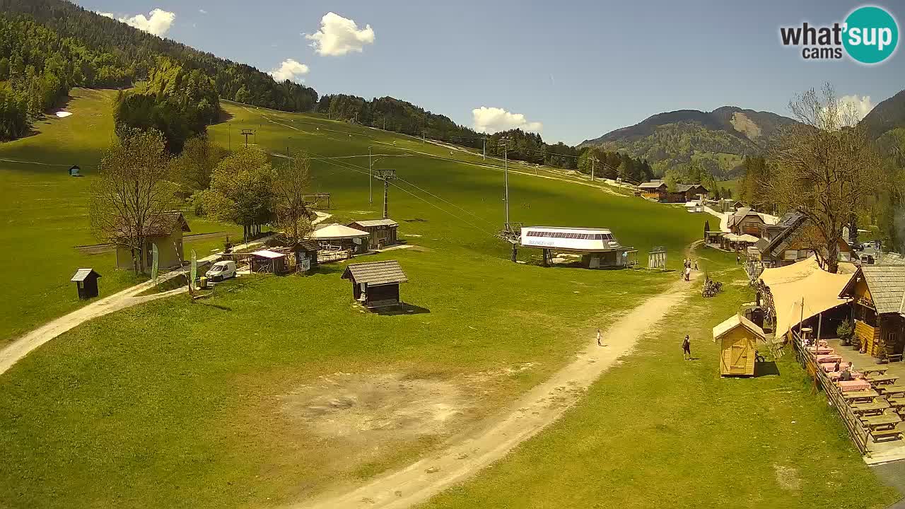 Kranjska Gora kamera Plaža – center dogajanja