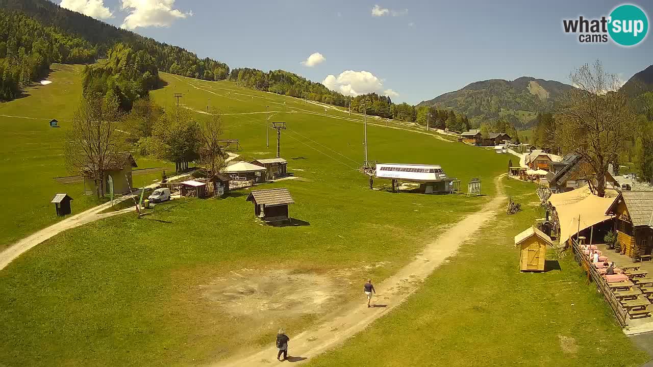 Kranjska Gora kamera Plaža – center dogajanja
