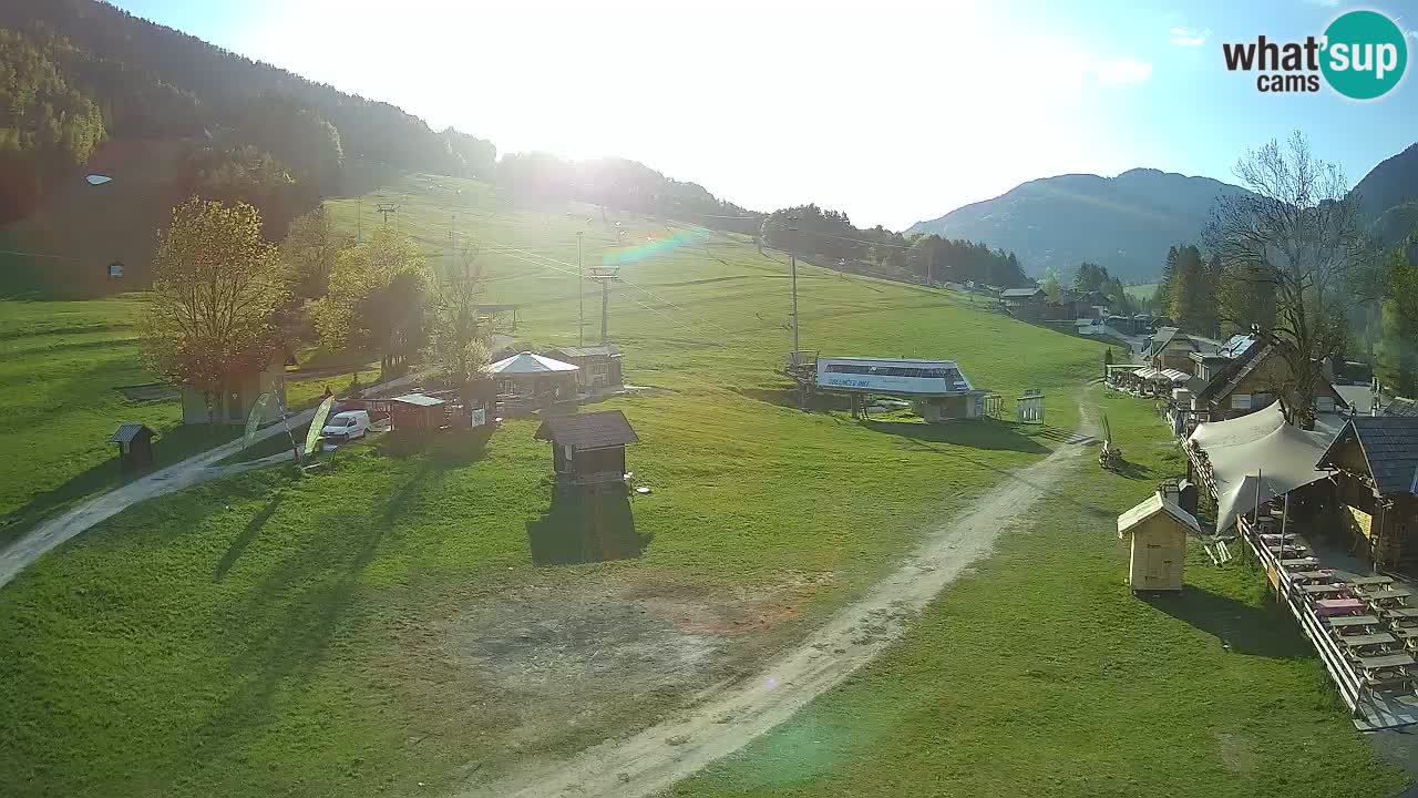 SKI Kranjska Gora webcam – Spiaggia – Piste Kekec e Mojca