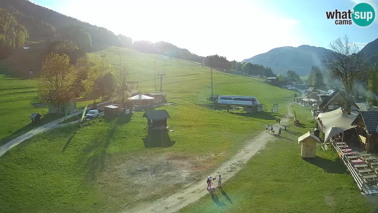 Kranjska Gora kamera Plaža – center dogajanja