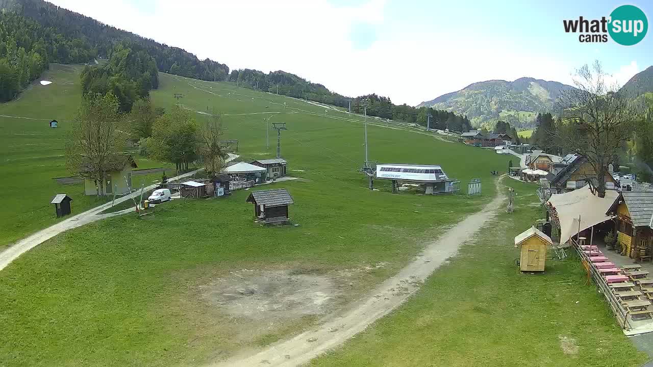 Kranjska Gora kamera Plaža – center dogajanja