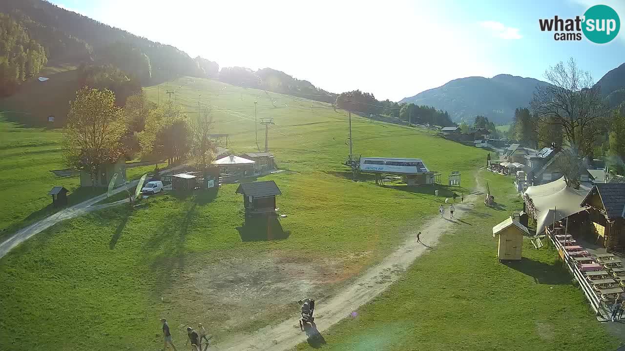 SKI Kranjska Gora webcam – Spiaggia – Piste Kekec e Mojca