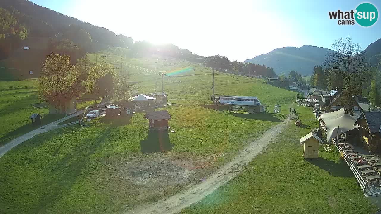 SKI Kranjska Gora webcam – Spiaggia – Piste Kekec e Mojca
