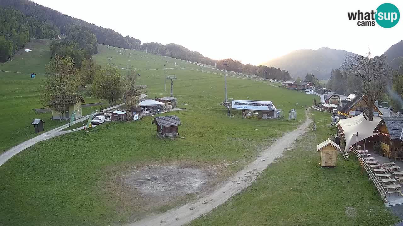 Kranjska Gora kamera Plaža – center dogajanja