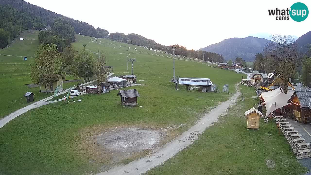 Kranjska Gora kamera Plaža – center dogajanja