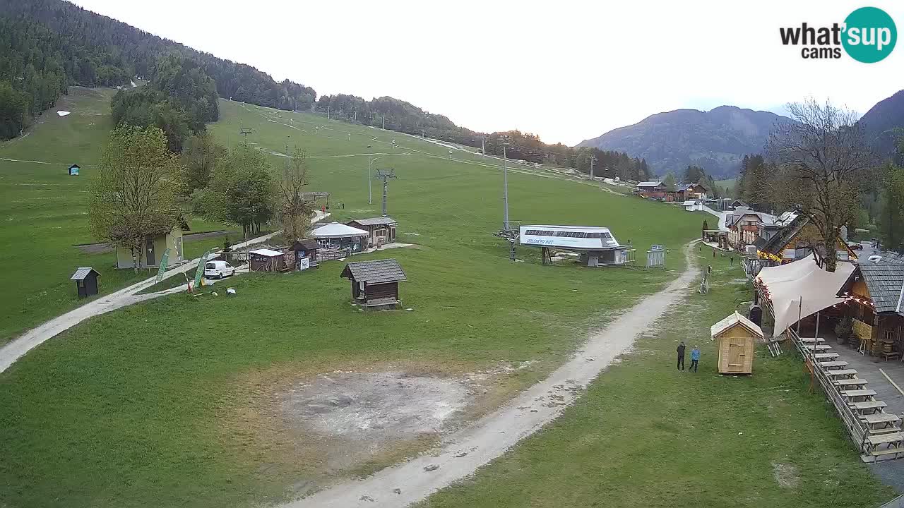 SKI Kranjska Gora webcam – Spiaggia – Piste Kekec e Mojca
