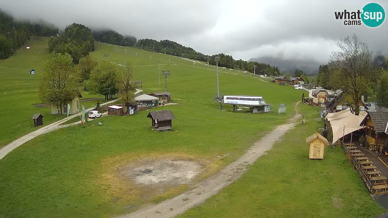Kranjska Gora kamera Plaža – center dogajanja