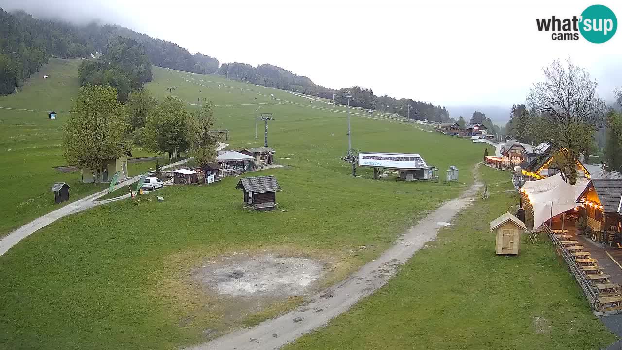 Kranjska Gora kamera Plaža – center dogajanja