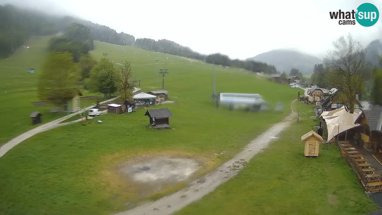 Kranjska Gora kamera Plaža – center dogajanja