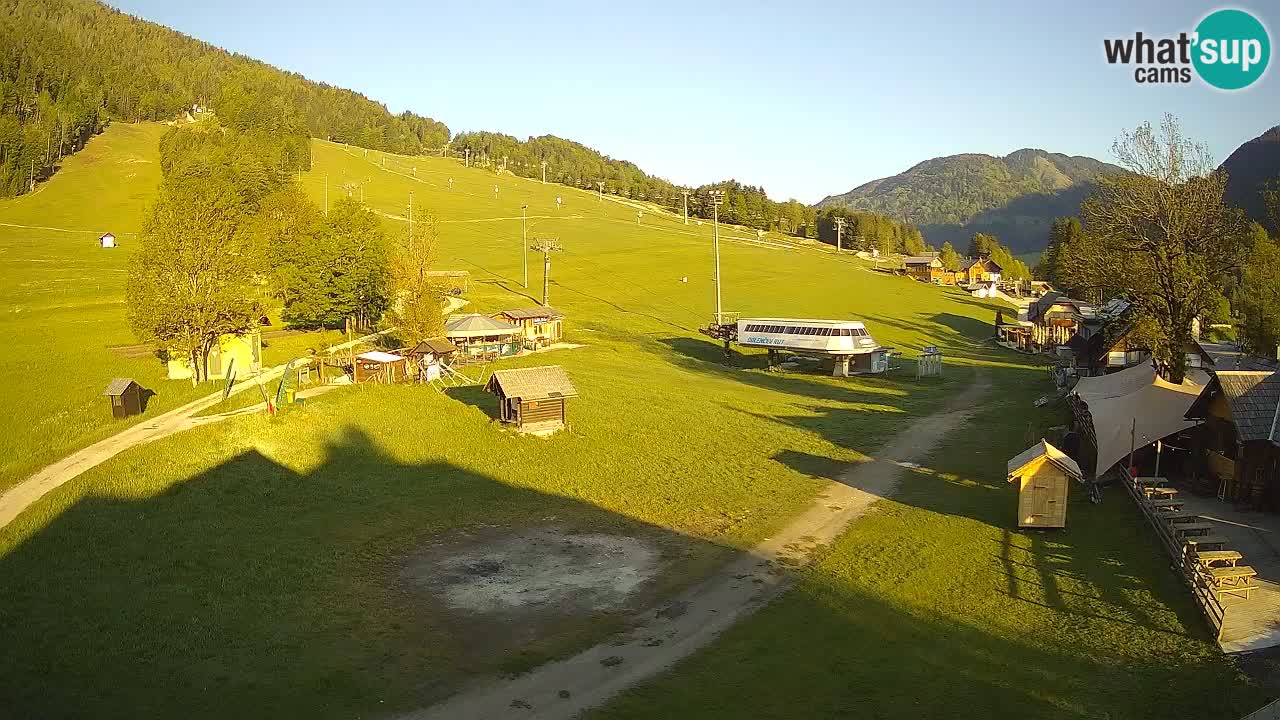Kranjska Gora kamera Plaža – center dogajanja