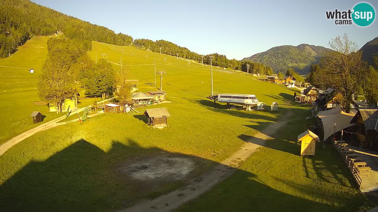 Kranjska Gora kamera Plaža – center dogajanja