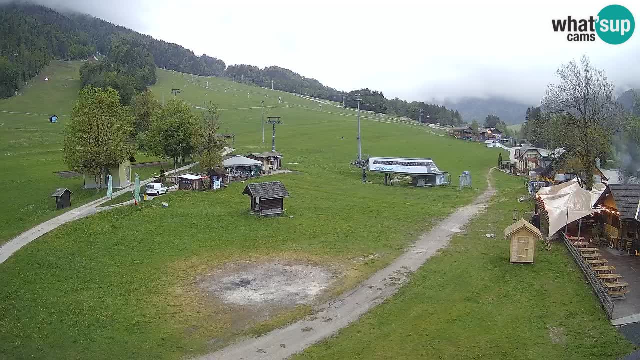 Kranjska Gora kamera Plaža – center dogajanja