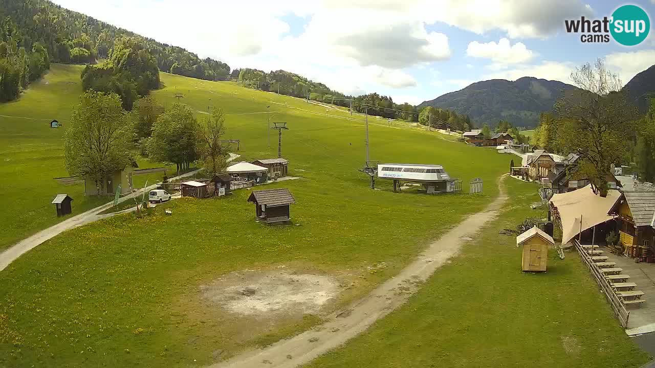 Kranjska Gora kamera Plaža – center dogajanja