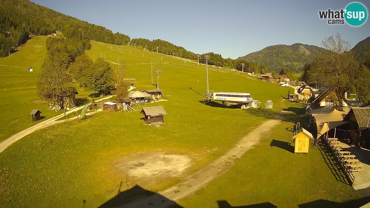SKI Kranjska Gora webcam – Spiaggia – Piste Kekec e Mojca