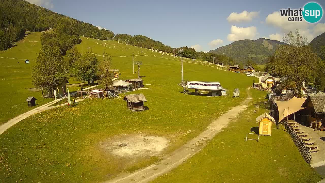 SKI Kranjska Gora webcam – Spiaggia – Piste Kekec e Mojca