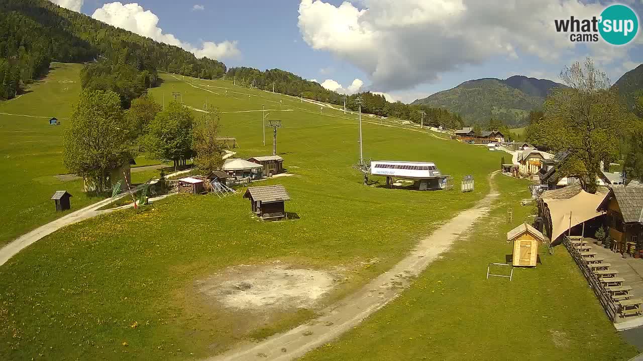 Kranjska Gora kamera Plaža – center dogajanja