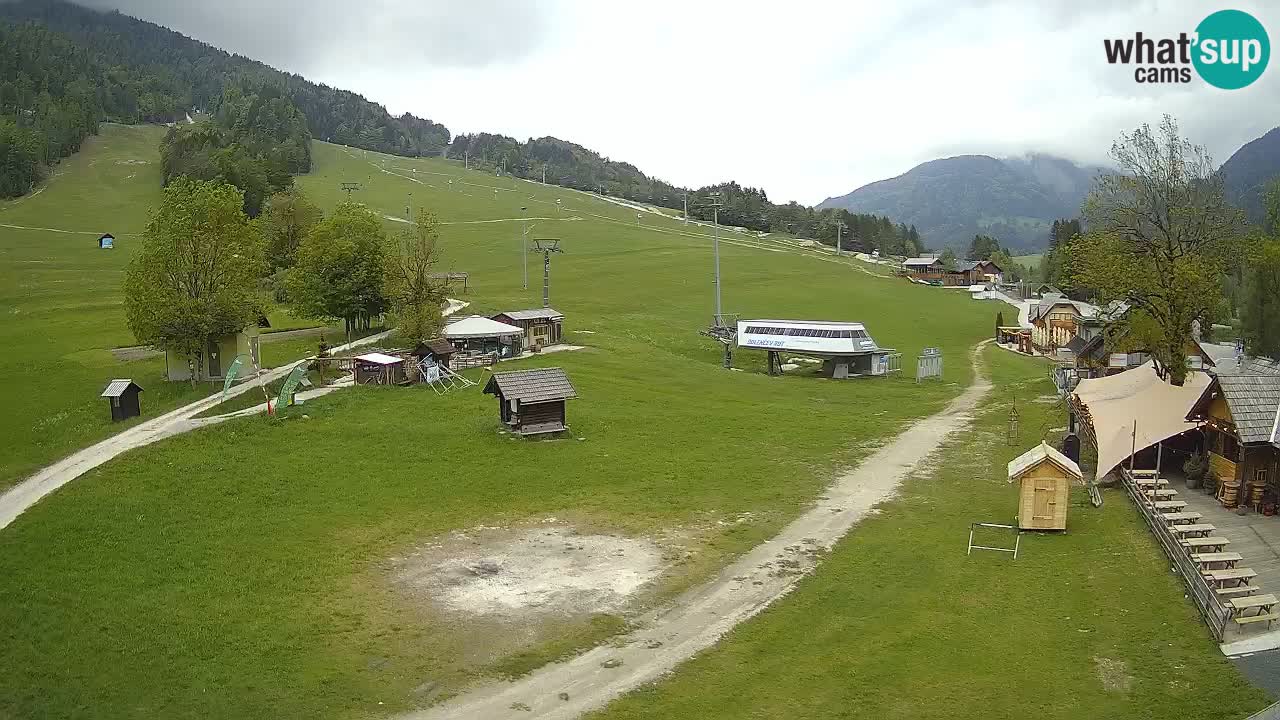 Kranjska Gora kamera Plaža – center dogajanja