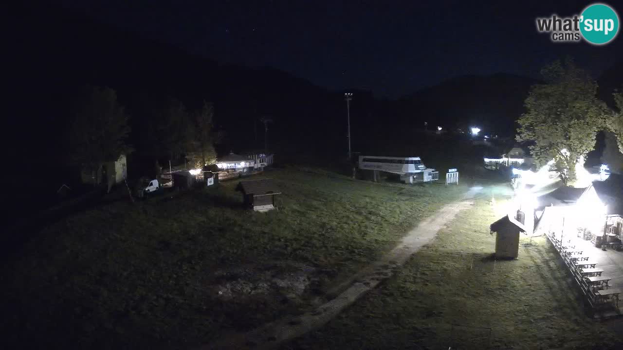 Kranjska Gora kamera Plaža – center dogajanja