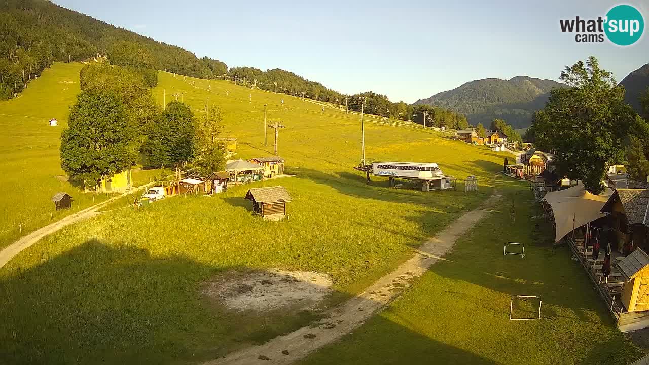 Kranjska Gora kamera Plaža – center dogajanja