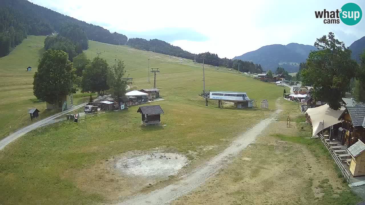 Kranjska Gora kamera Plaža – center dogajanja