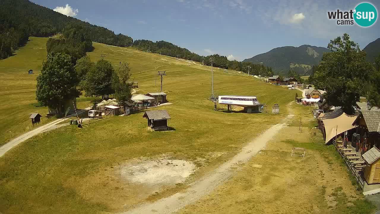 Kranjska Gora kamera Plaža – center dogajanja