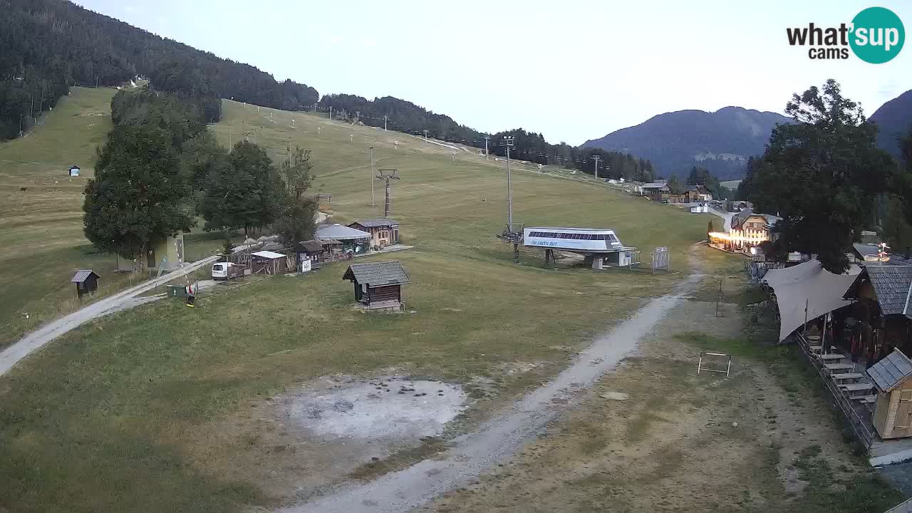 Kranjska Gora kamera Plaža – center dogajanja