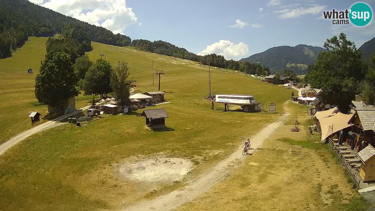Kranjska Gora kamera Plaža – center dogajanja
