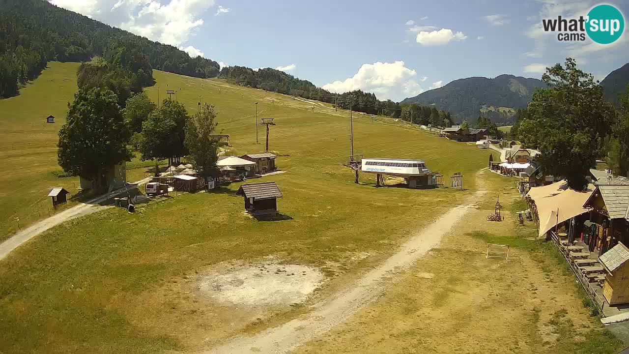 Kranjska Gora kamera Plaža – center dogajanja