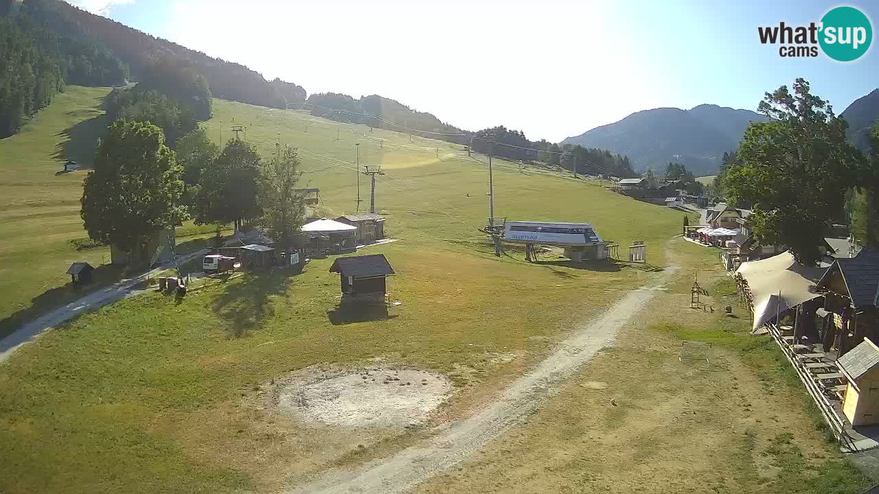 SKI Kranjska Gora webcam – Spiaggia – Piste Kekec e Mojca