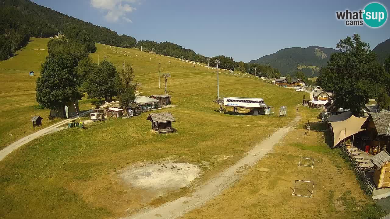 Kranjska Gora kamera Plaža – center dogajanja